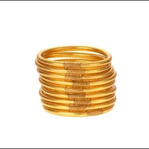 BudhaGirl ALLWEATHER GOLD and silver BANGLES (7)
